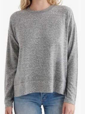 Lucky Brand Cozy Gray Crewneck Sweater